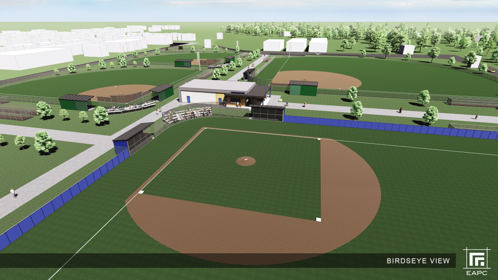 site plan for McElroy Park Field renovations