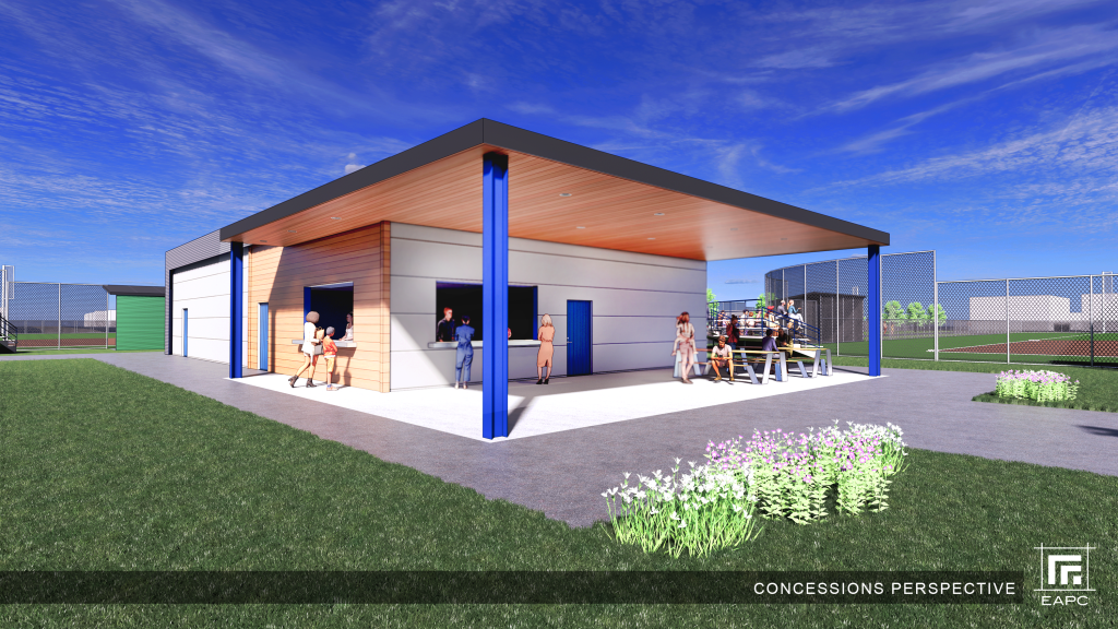 New concession stand rendering for McElroy Park